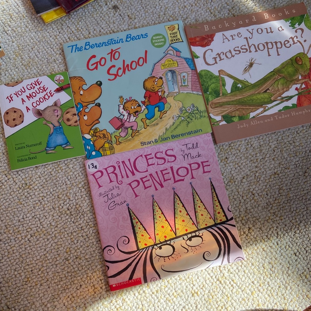 Berenstain Bears book and random childrens books 4 pc